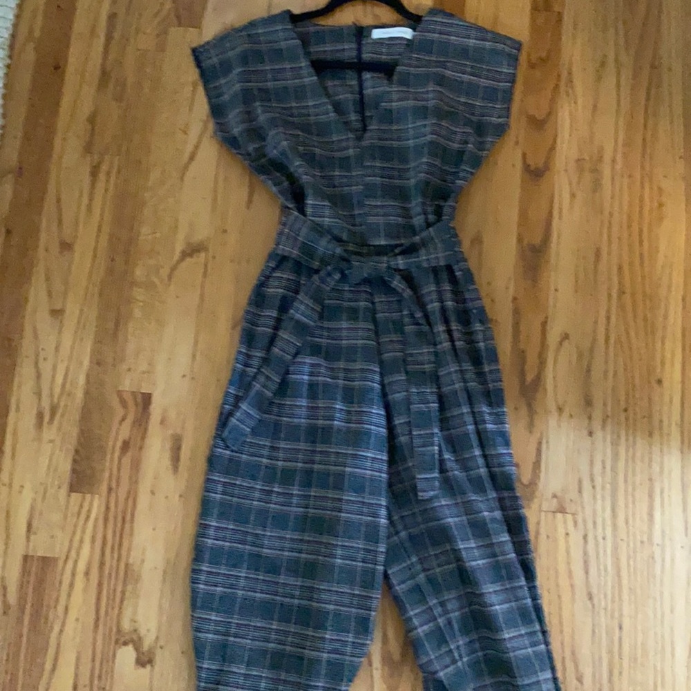 Shirtsleeve pantsuit